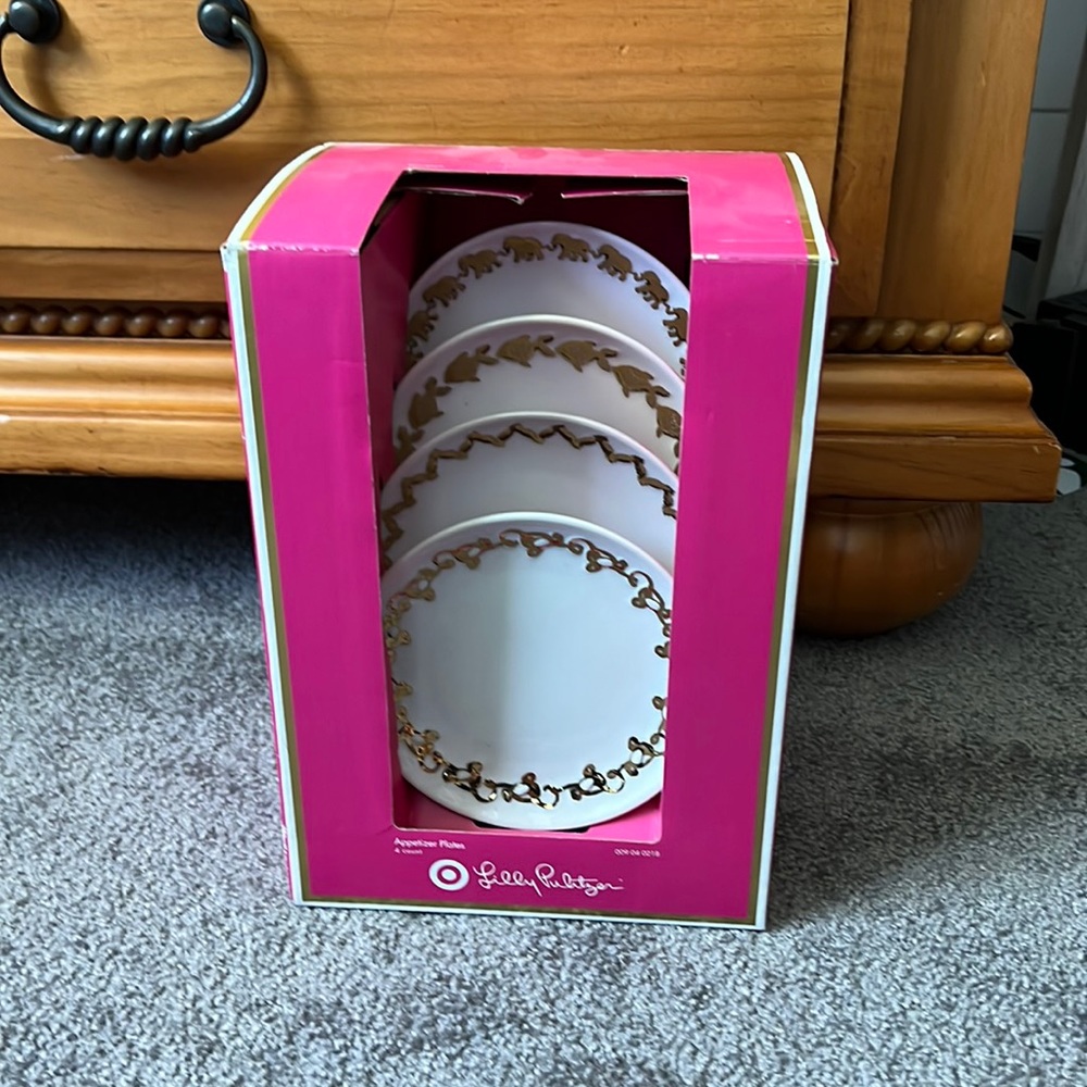 Lilly Pulitzer x Target appetizer plates